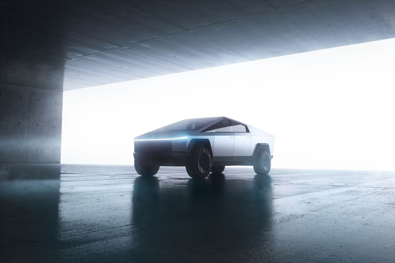 The electric Cybertruck from Tesla, led by SpaceX's Elon Musk, was revealed on Nov. 21, 2019.