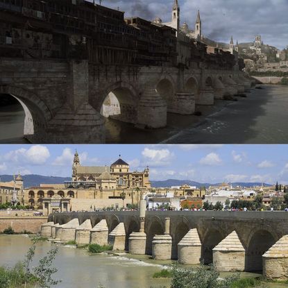 The Roman Bridge in Cordoba, Spain