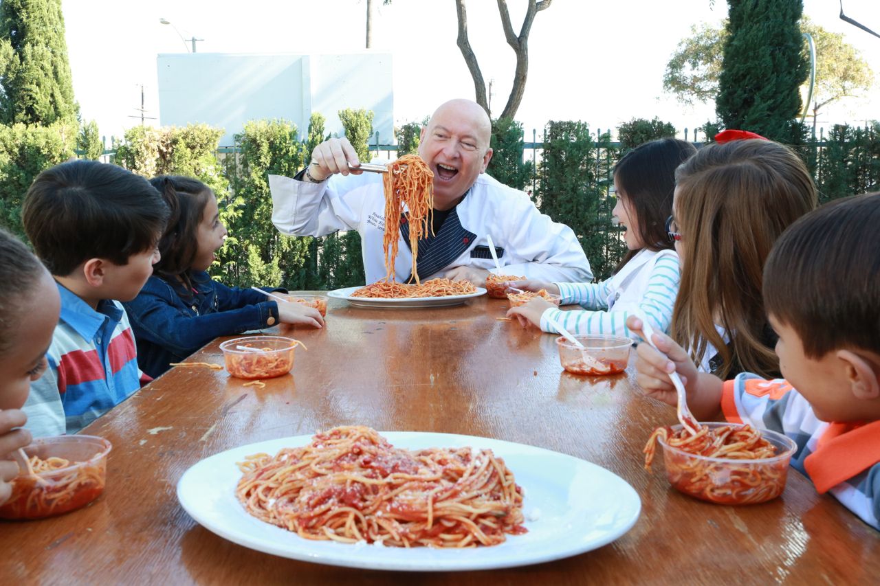 Bruno Serato and kids from Caterina&amp;#039;s Club.