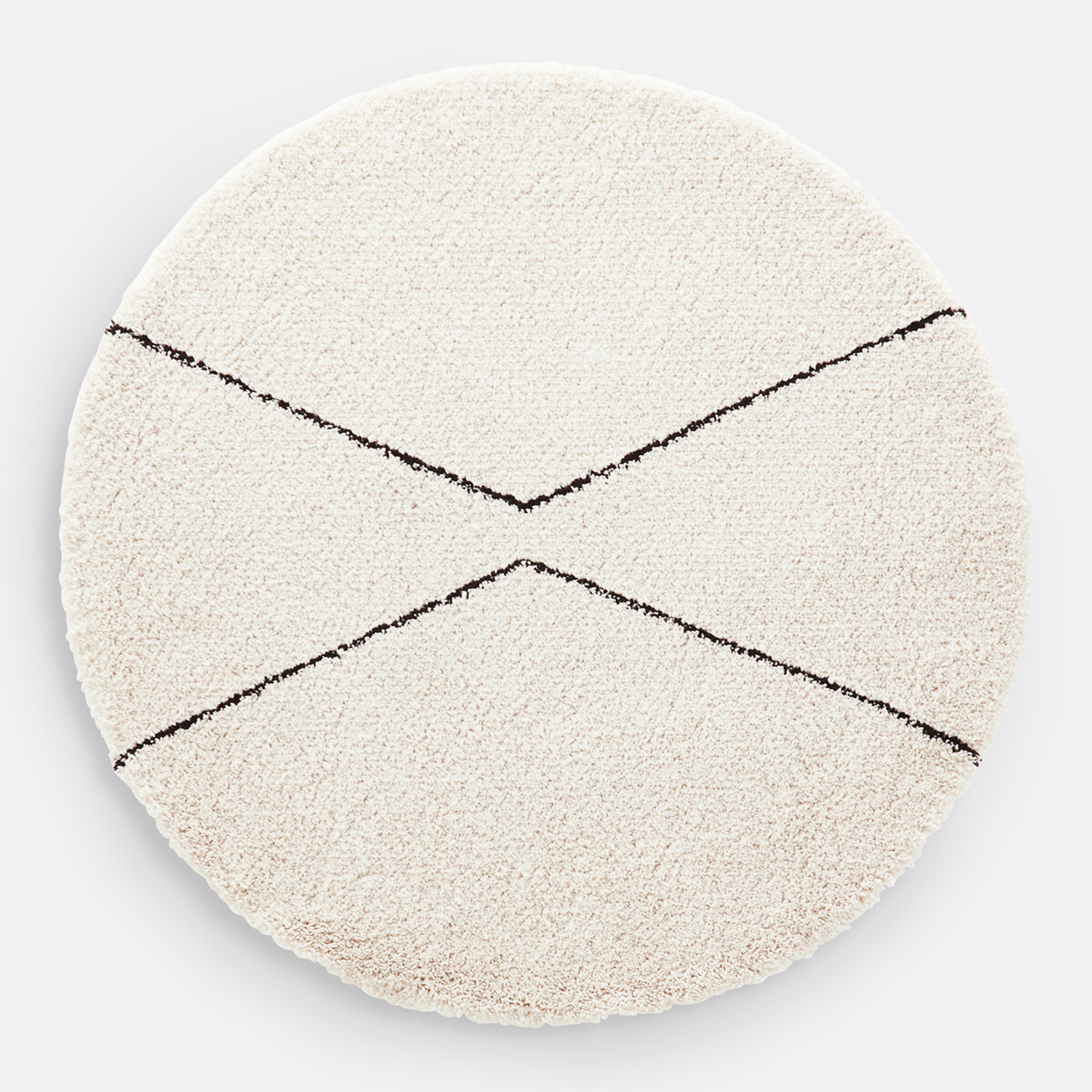 La Redoute Luna Round Berber Style Rug