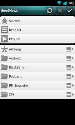 GoodNews Google Reader