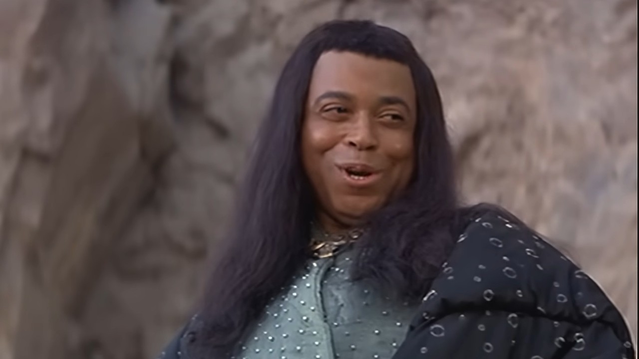 James Earl Jones in a black wig in Conan the Barbarian