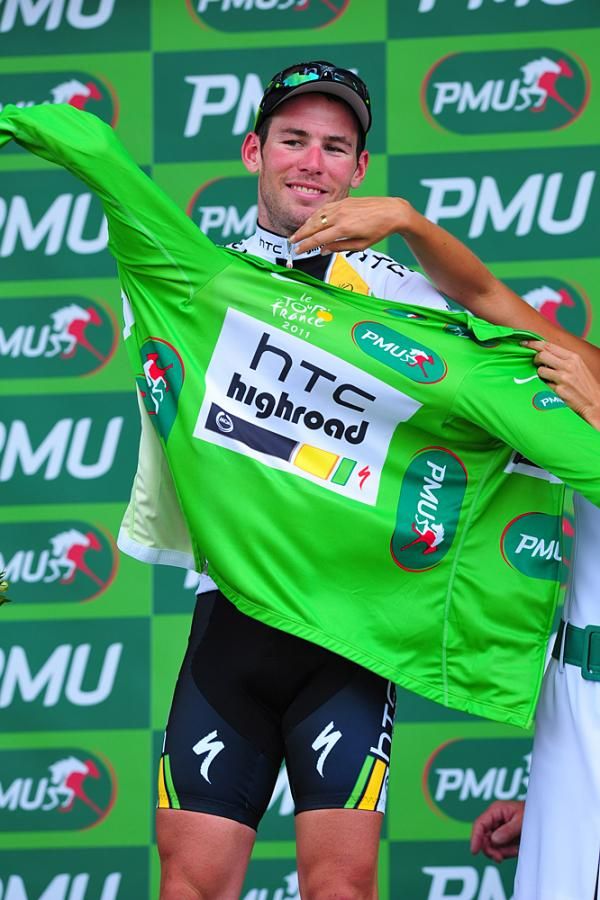 Another green jersey for Mark Cavendish (HTC)