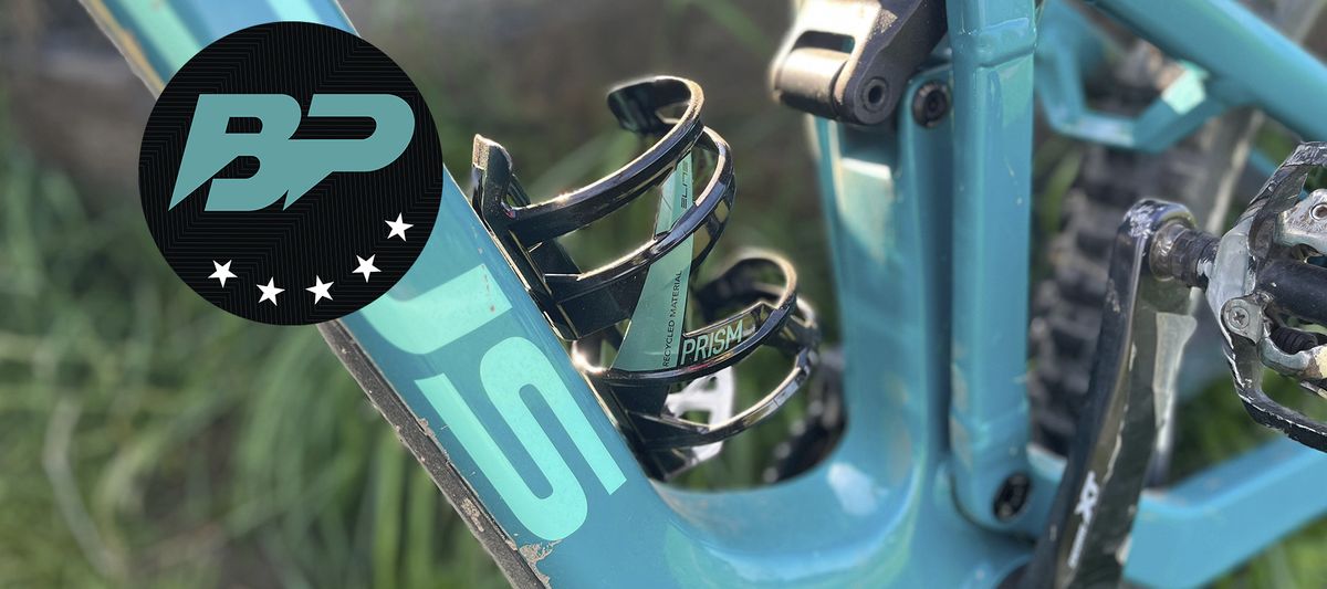 Elite Prism bottle cage mounted on bike