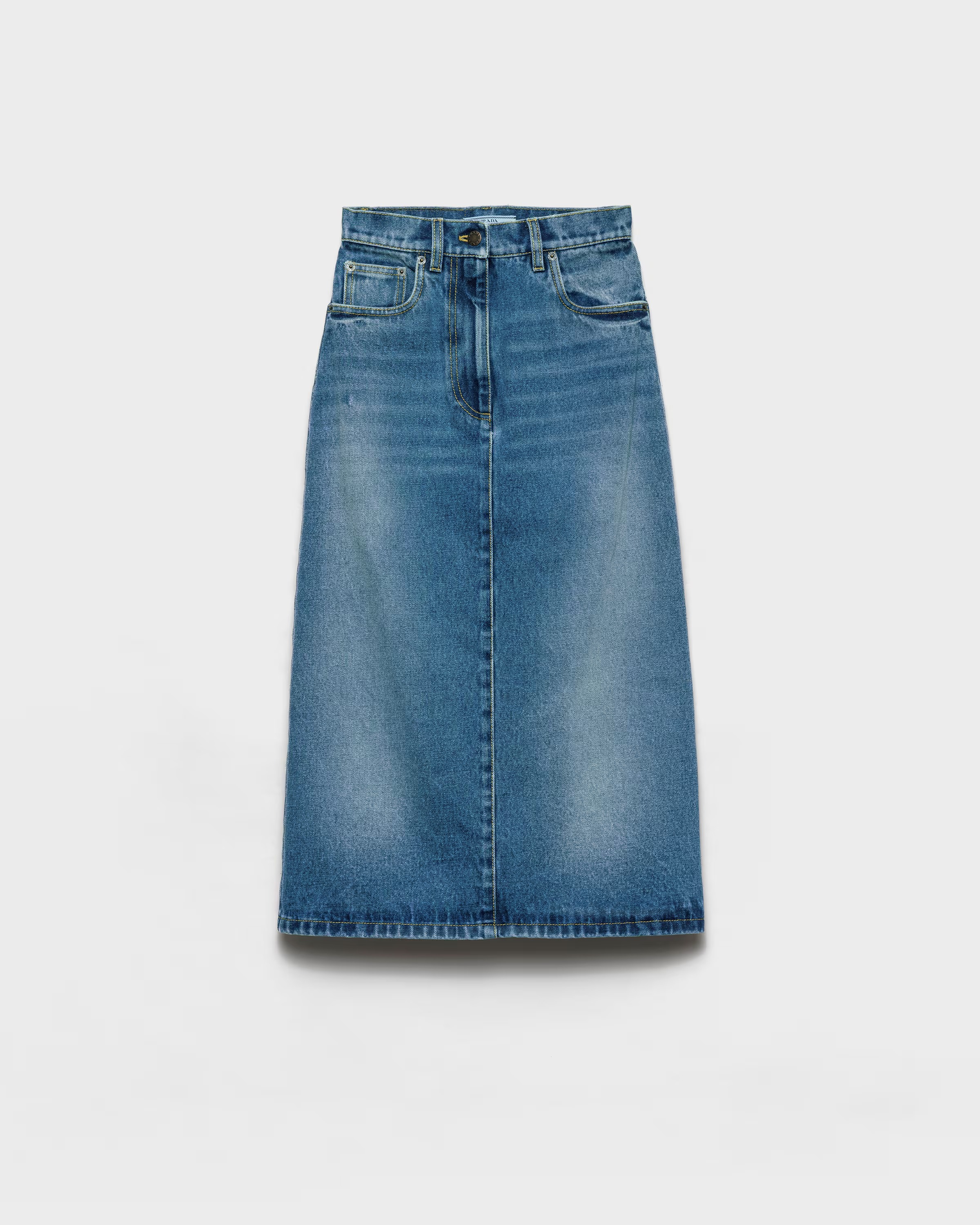 Prada, Flared Denim Skirt