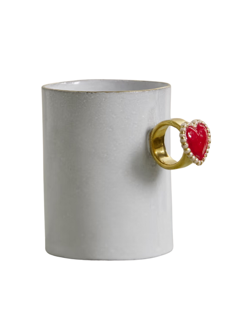 Heart Ring Ceramic Cup