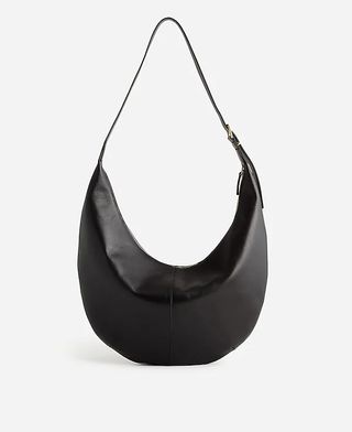 Madewell black leather slouchy bag