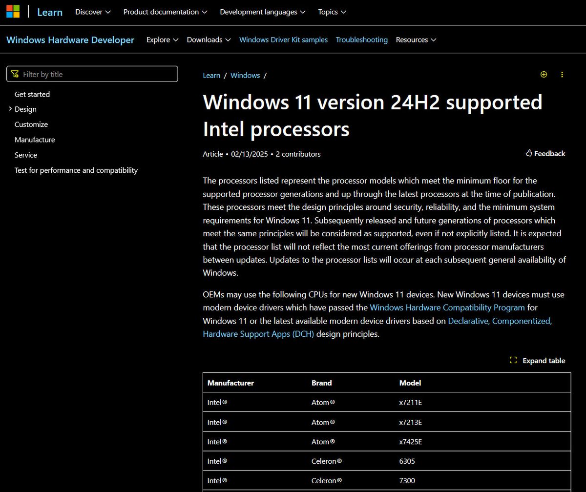 Microsoft ยกเลิกการสนับสนุน CPU ของ Intel รุ่นที่ 8-10 สำหรับ Windows 11 24H2 2 microsoft-drop-support-on-intel