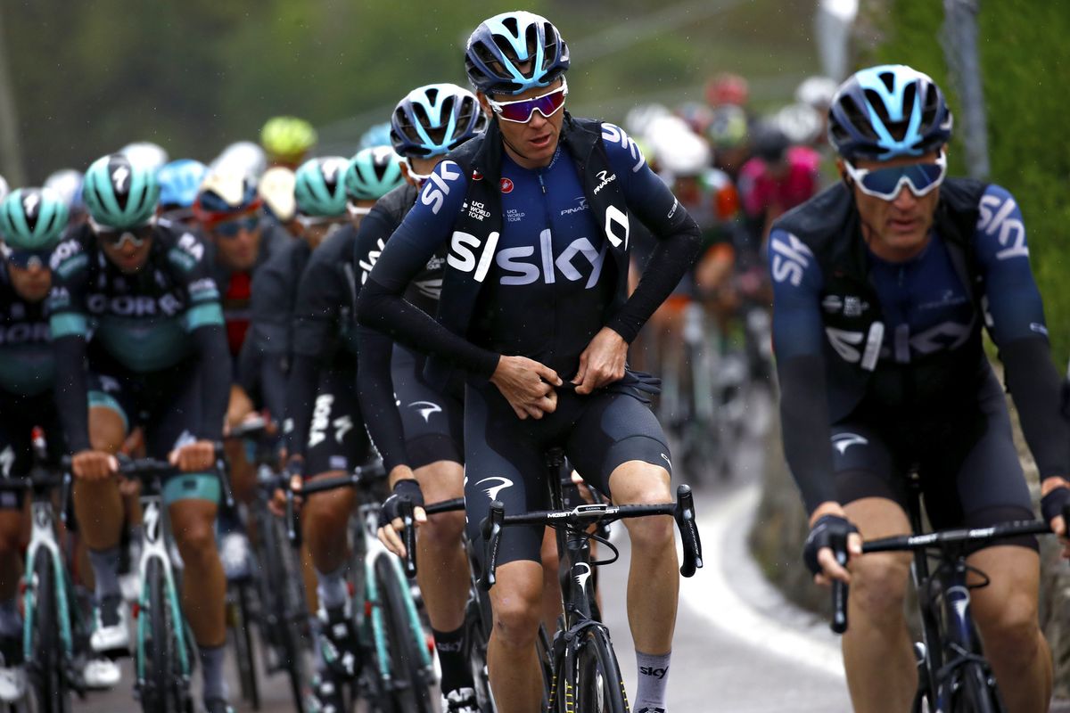 Chris Froome on Tour of the Alps stage 5