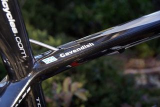 Mark Cavendish's 2008 Giant TCR race bike