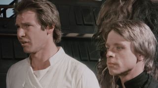 Han and Luke in Return of the Jedi on Tatooine