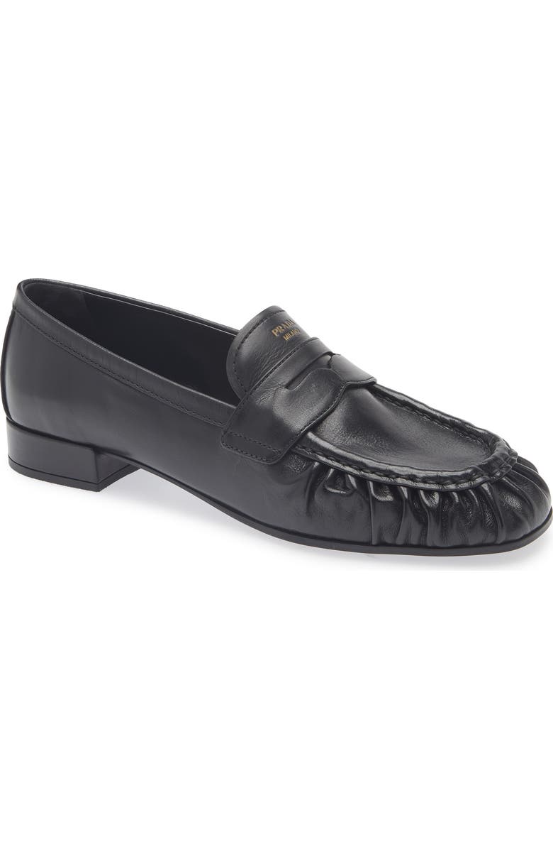 Ruched Toe Penny Loafer