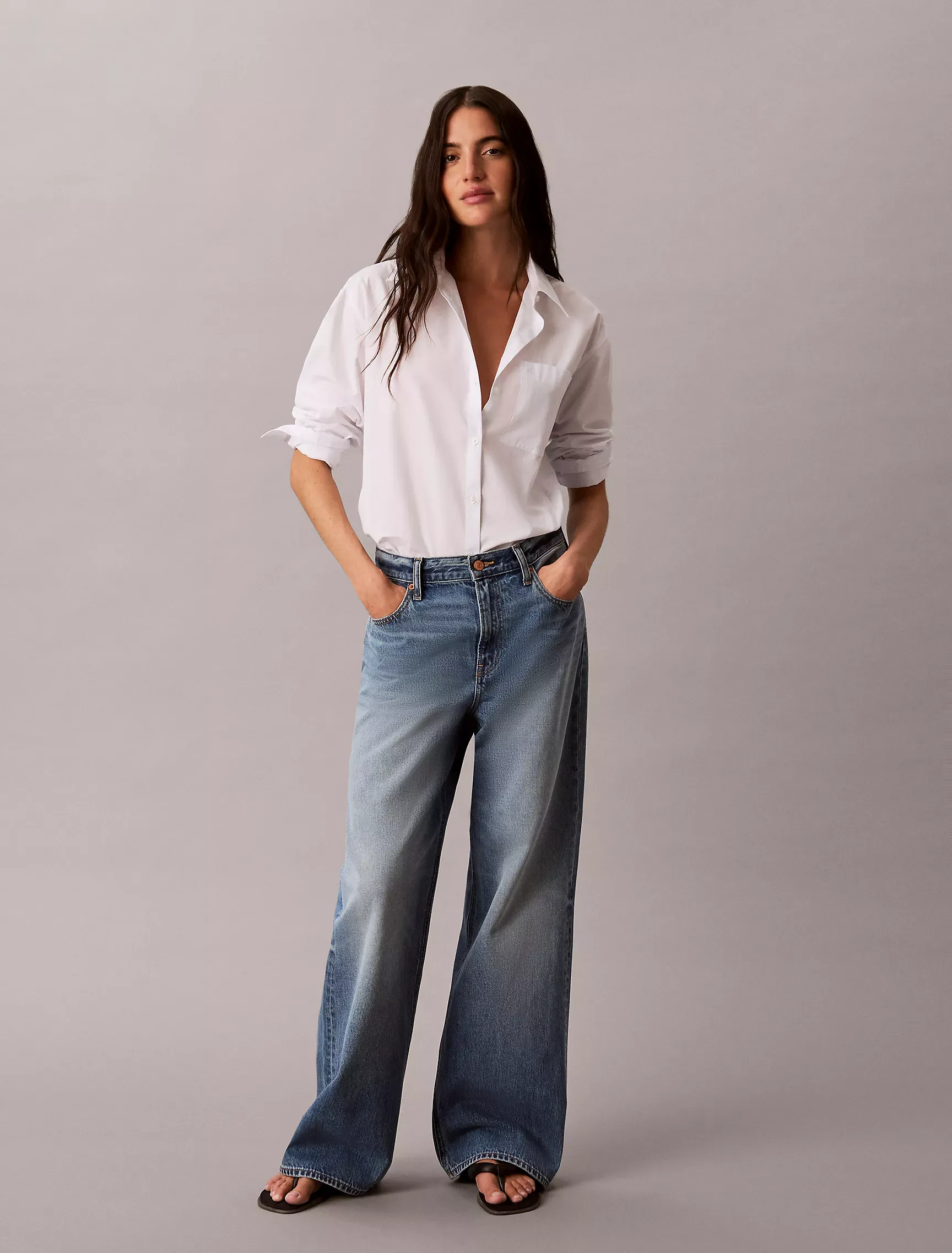 Low Rise Baggy Jeans
