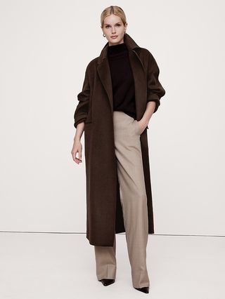 Oversized Double-Faced Cape Coat