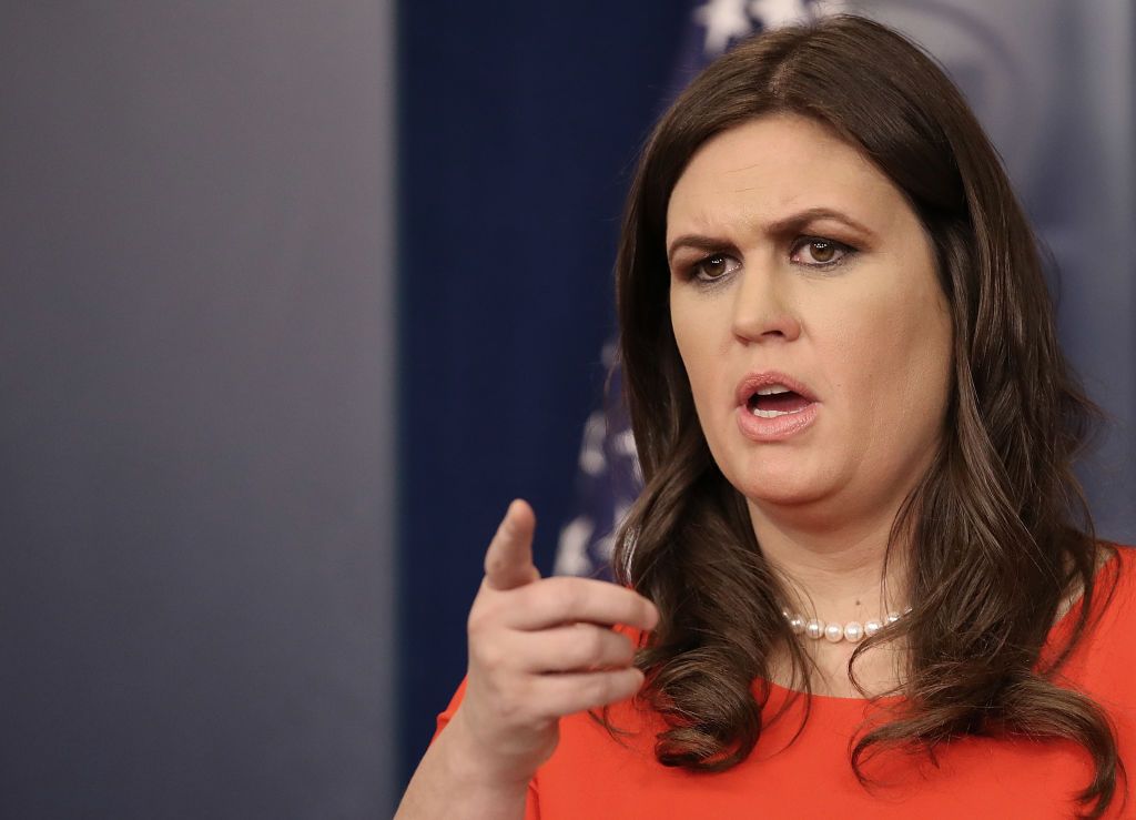 Sarah Huckabee Sanders.