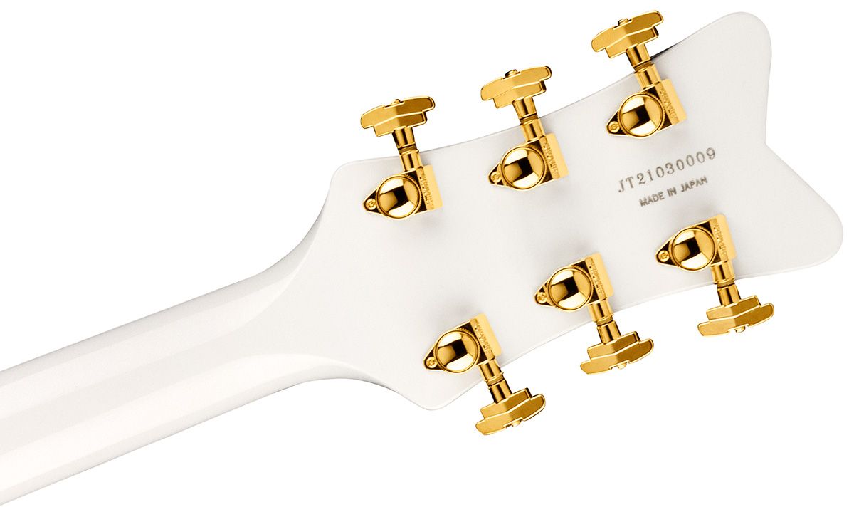 Gretsch G6136TG-LH Players Edition Falcon Hollow Body with String-Thru Bigsby and Gold Hardware White