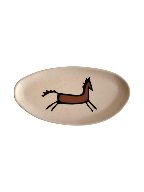 Ceramic "horseplay" Catchall Dish