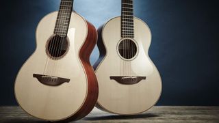 Wee Lowden Twins Series Spec 50 (L) and Wee Lowden Twins Series Spec 35 acoustic guitar