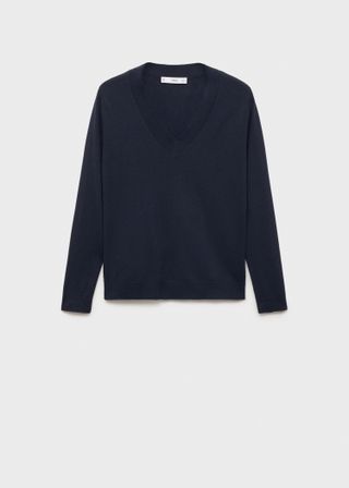 V-Neck Knit Sweater - Women | Mango Usa