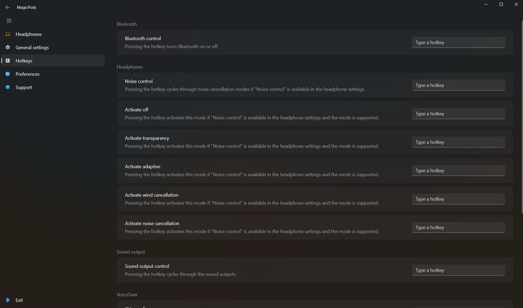MagicPods app on Windows 11
