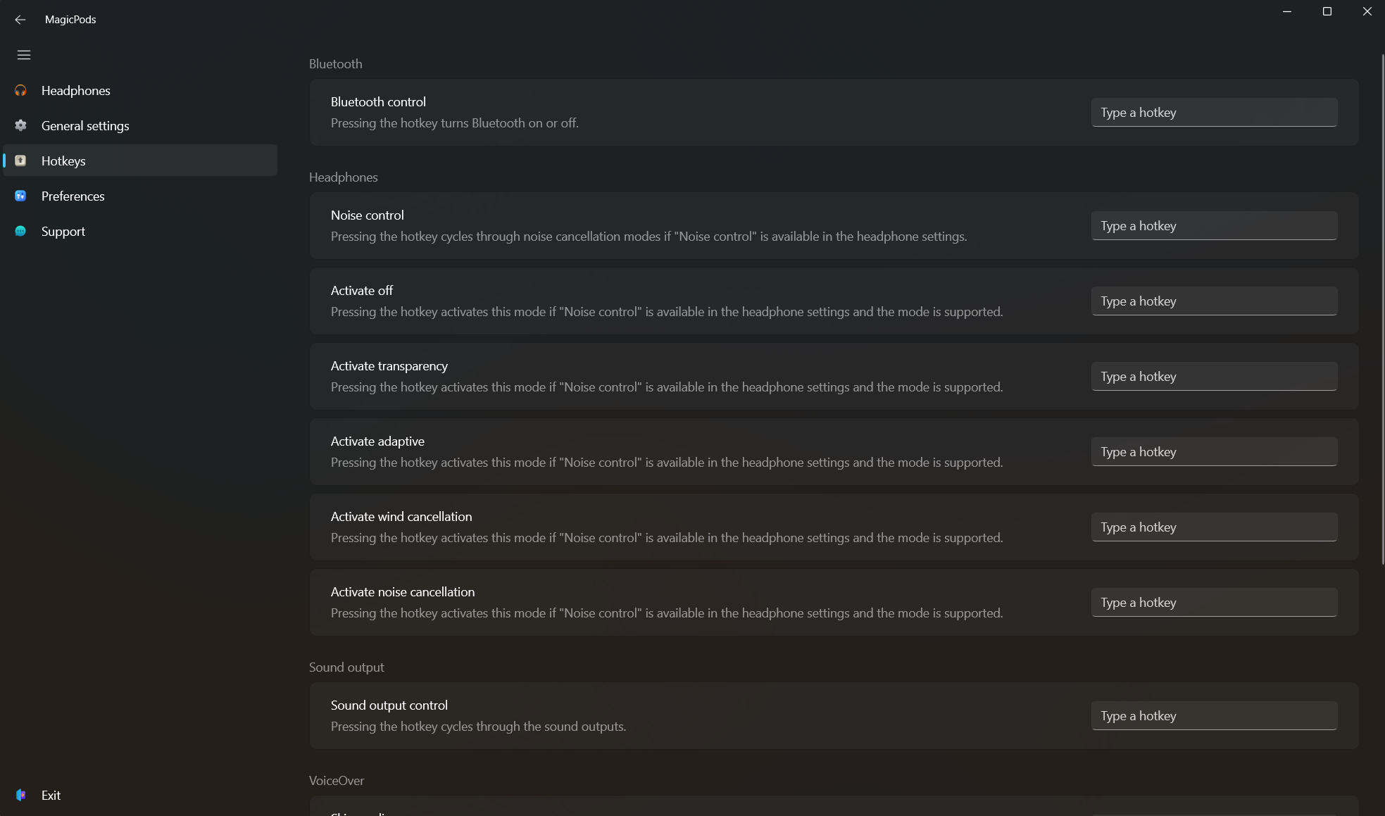 MagicPods app on Windows 11