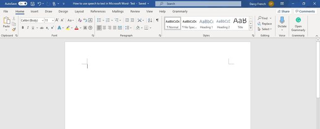 speech on microsoft word