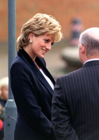 Princess Diana in a blazer
