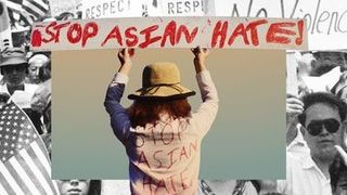 'Stop Asian Hate' handwritten sign
