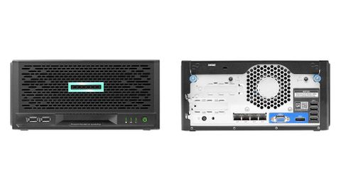 HPE MicroServer Gen10 Plus front and rear