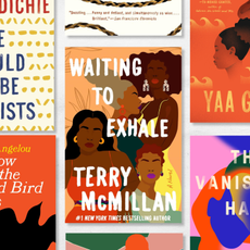 a collage of book covers by black female authors