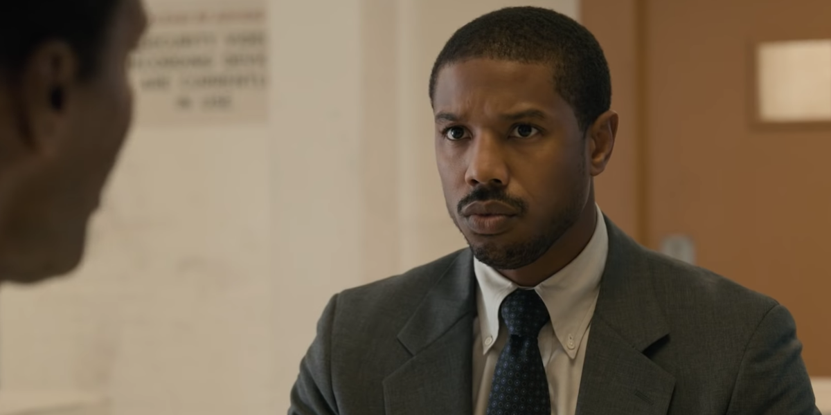 Michael B. Jordan in Just Mercy