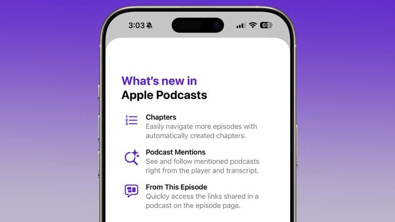 Apple Podcasts changes in an iOS 26.2 beta
