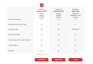 Bitdefender Premium VPN in action