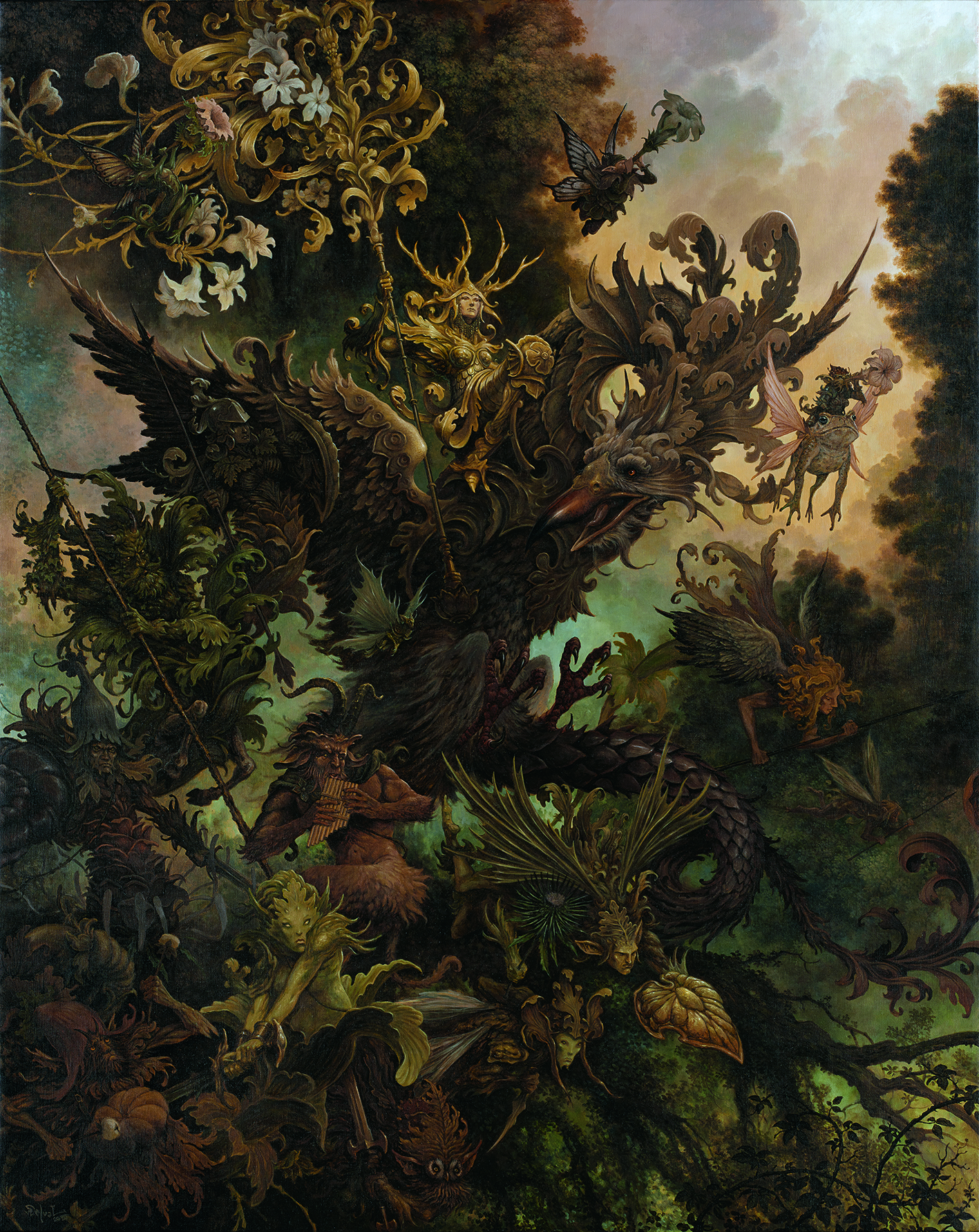 Fantasy art inspired by Victorian painters