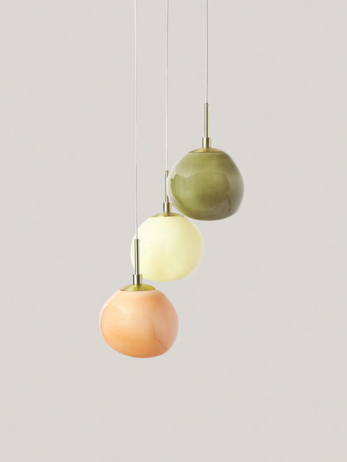 Opal Glass Cluster Pendant Light