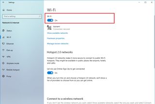 Windows 10 enable Wi-Fi to fix internet