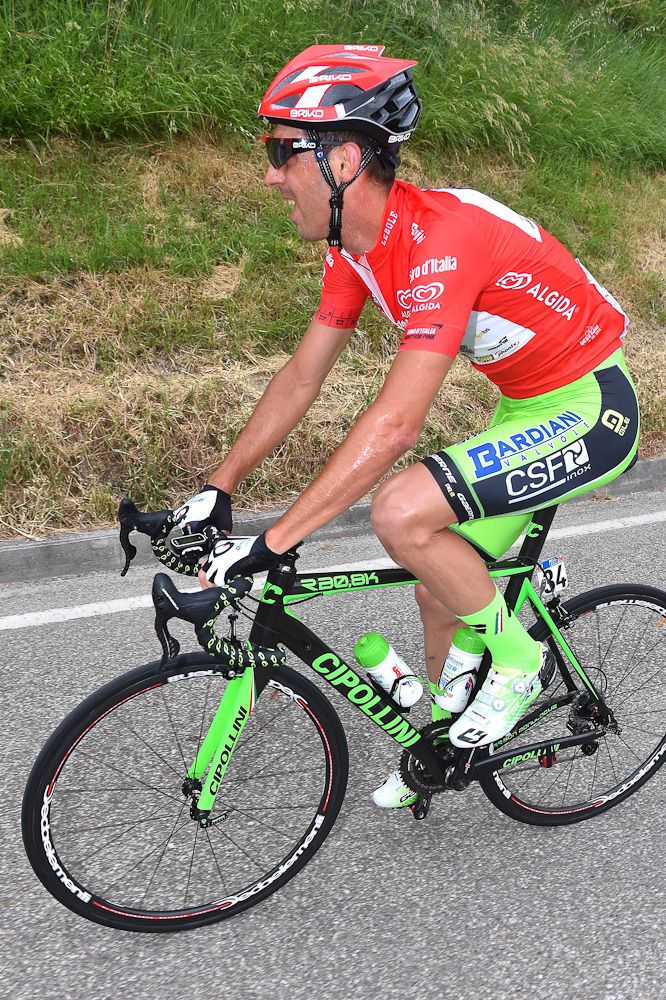 Stage 10 winner Nicola Boem (Bardiani-CSF) .