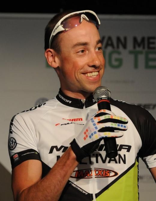 Dutchman Rudi Van Houts entertains the media