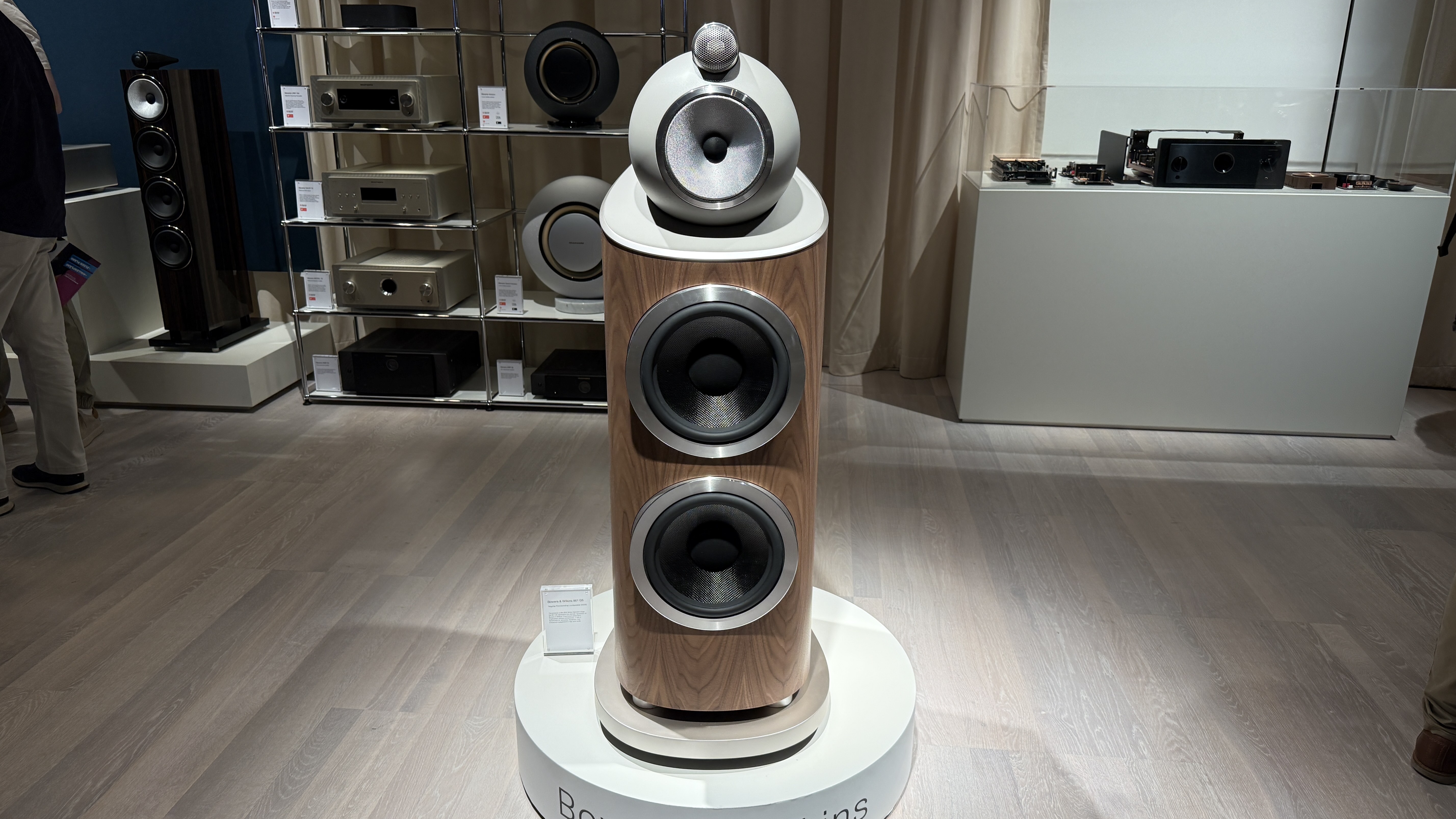 The Bowers &amp;amp; Wilkins 801 D5 speakers at the Vienna High End Show