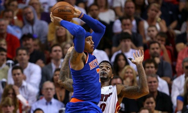 This season, Carmelo Anthony and the New York Knicks have the Miami Heat&amp;#039;s number.