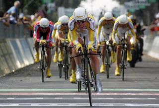 HTC-Columbia won last year's Giro d'Italia TTT.