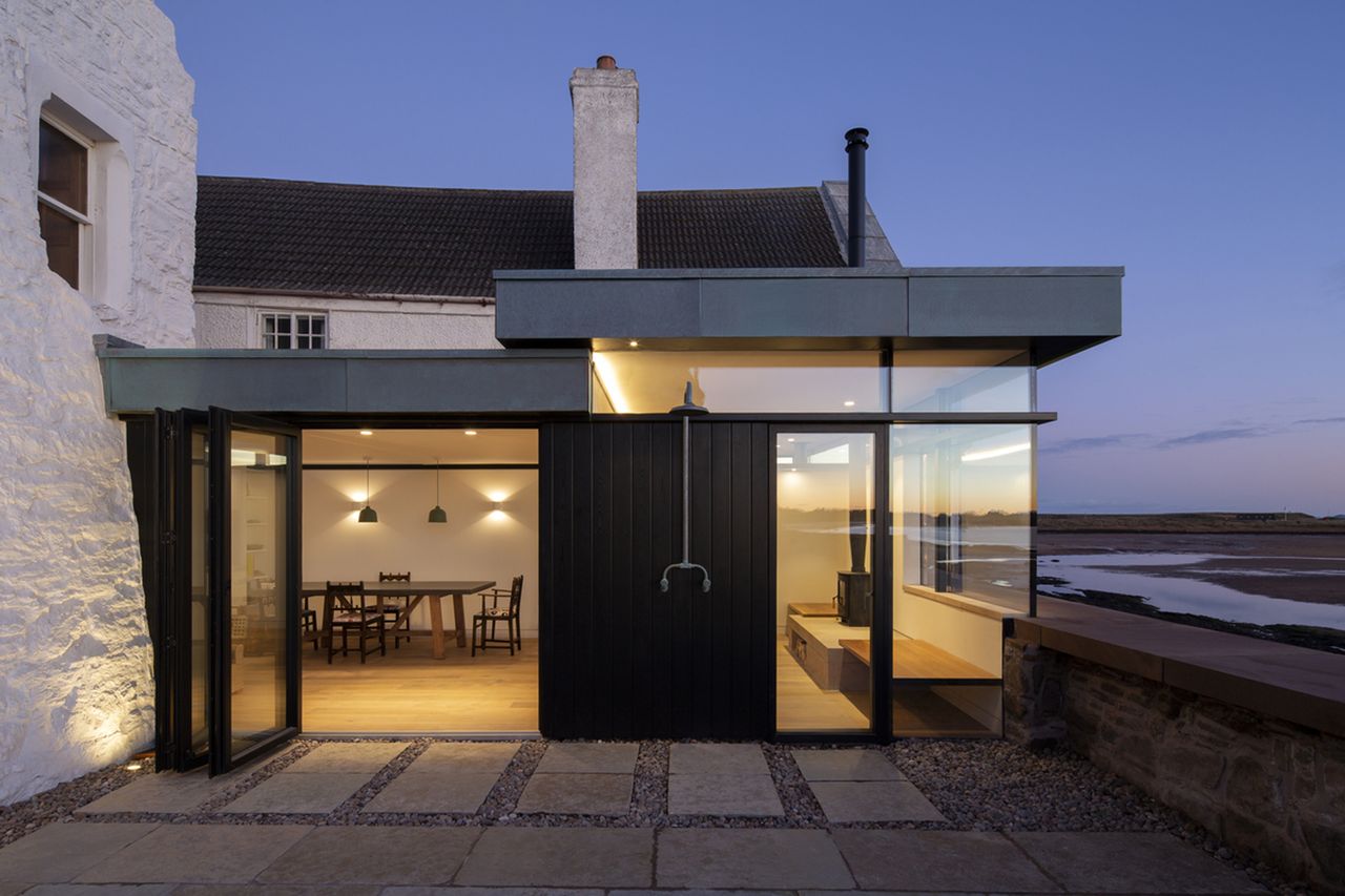 an extension to a listed coastal home