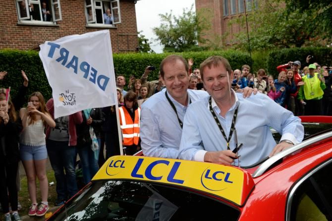 Christian Prudhomme and Gary Verity