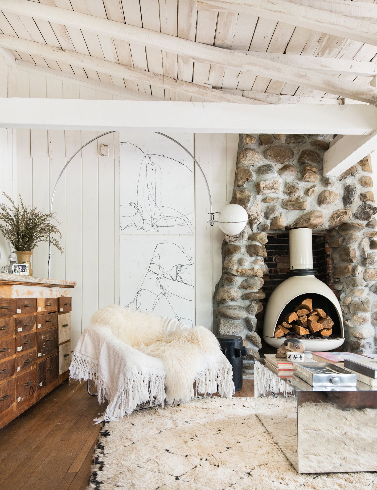 Modern farmhouse fireplace ideas - 10 ways to add warmth | Livingetc