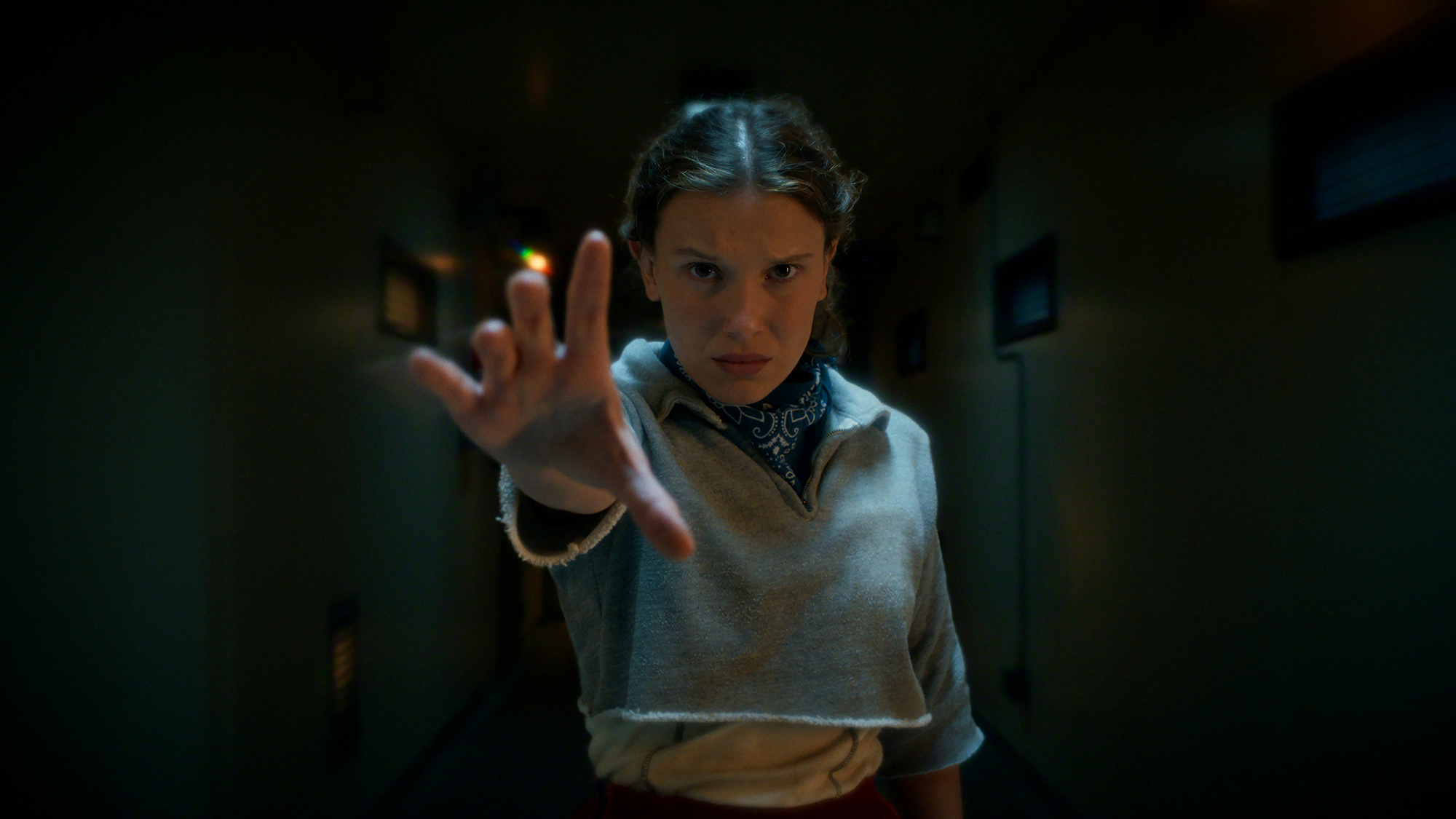 Millie Bobby Brown as Eleven in season 5 of Stranger Things