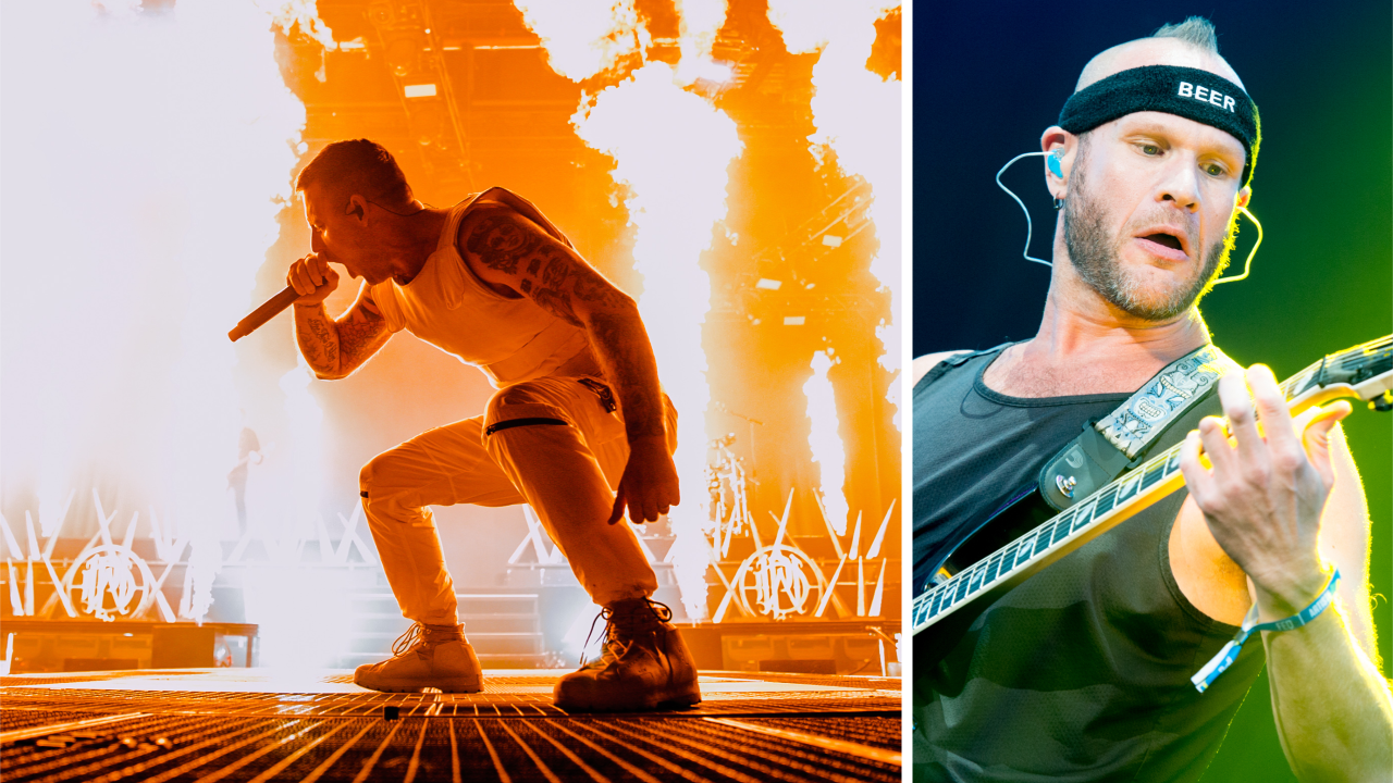 Parkway Drive performing live in 2022, and Adam D of Killswitch Engage performing live in 2024