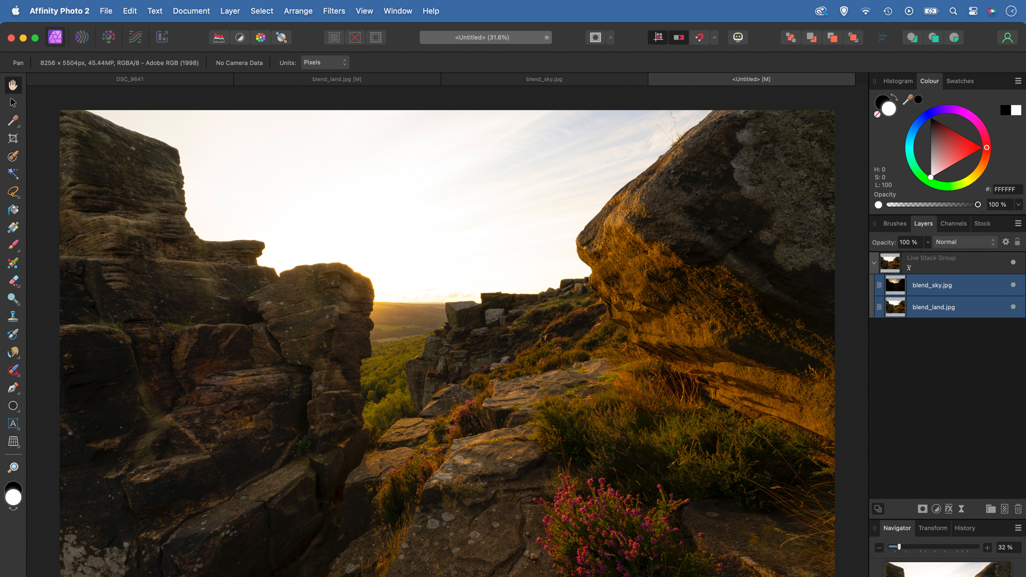 Affinity Photo 2 editing
