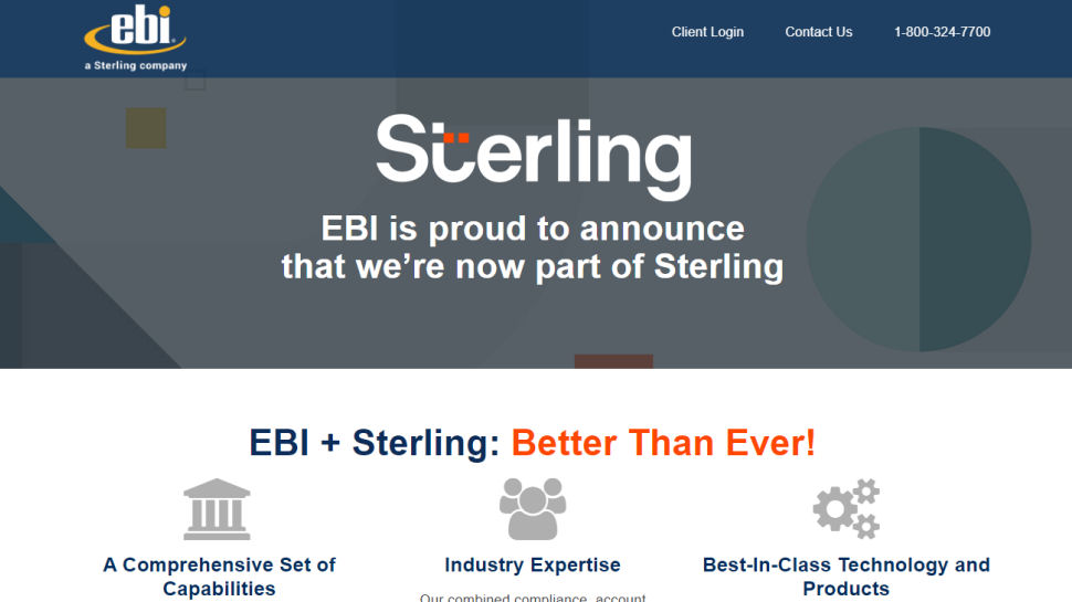 Website screenshot for EBI Inc