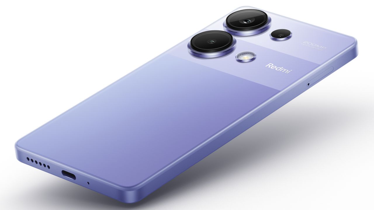The Xiaomi Redmi Note 13 Pro from the back