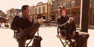 Brad Pitt and Leonardo DiCaprio in Once Upon a time in hollywood